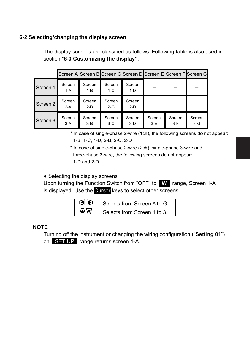 2 selecting/changing the display screen | KYORITSU 6300 Instruction Manual User Manual | Page 66 / 152