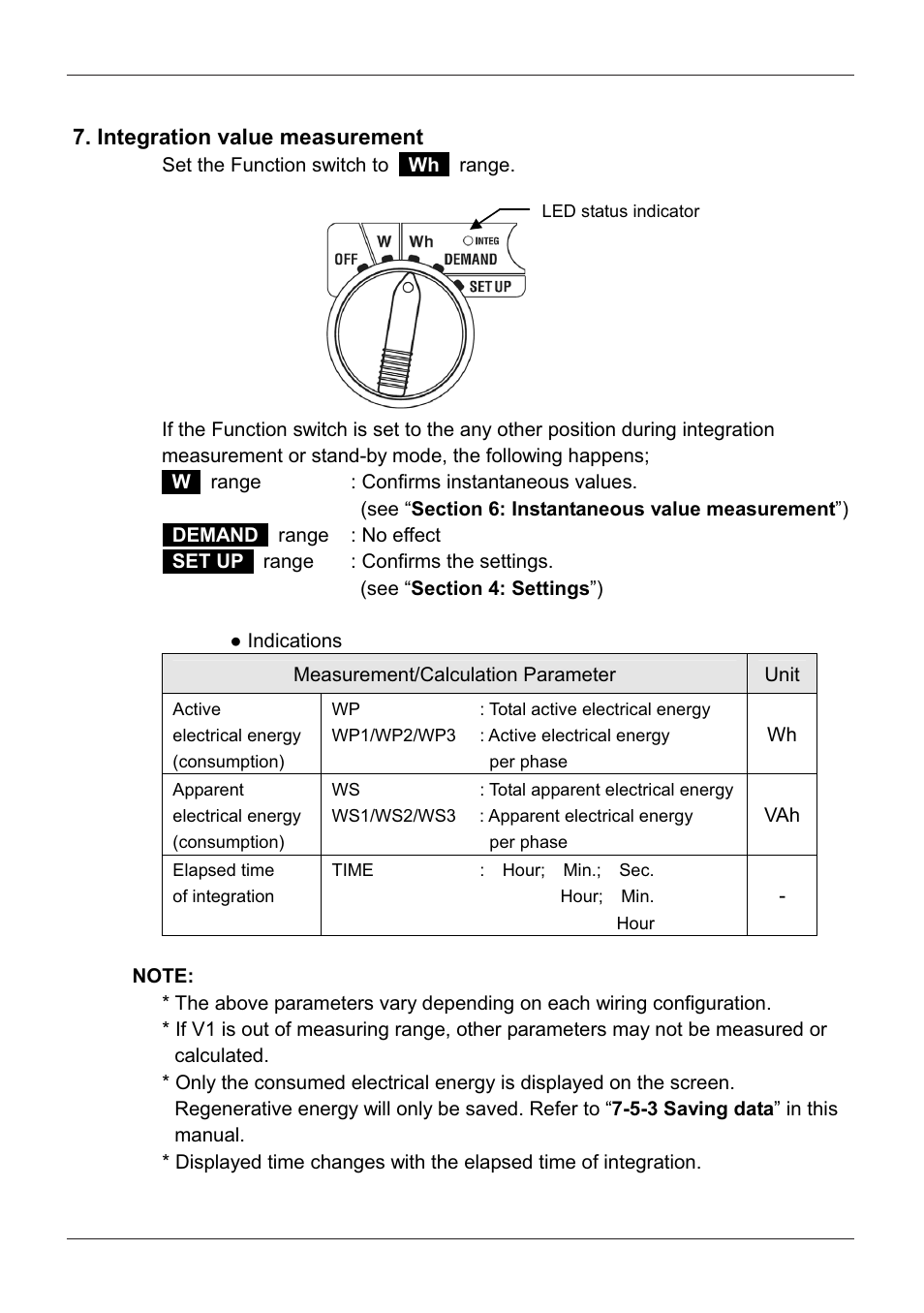 Integration value measurement | KYORITSU 6300 Instruction Manual User Manual | Page 81 / 152