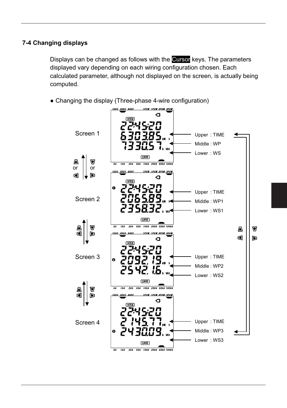 4 changing displays, Model6300 | KYORITSU 6300 Instruction Manual User Manual | Page 90 / 152