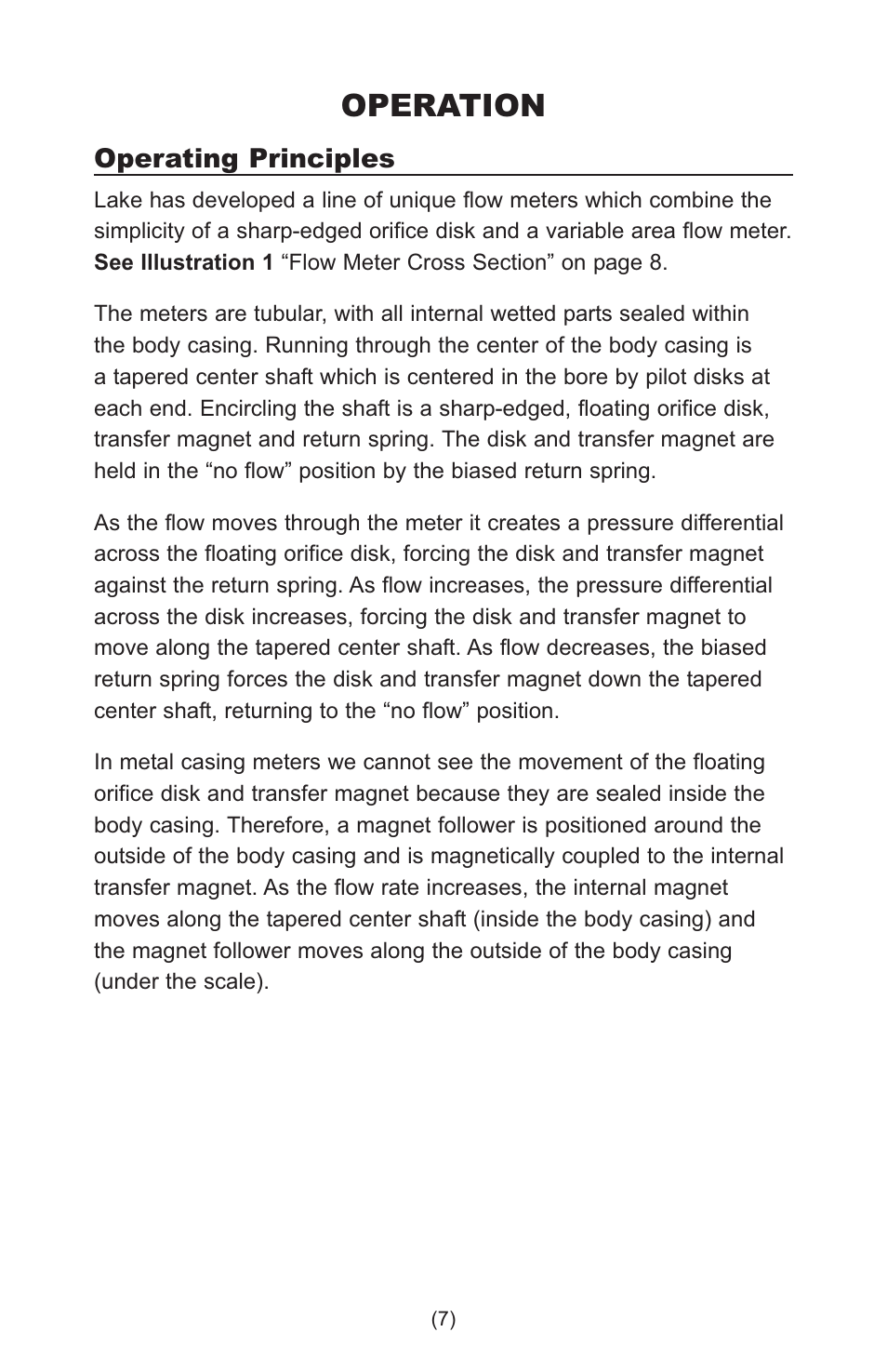 Operation | Lake Monitors Case Drain Monitor User Manual | Page 7 / 20
