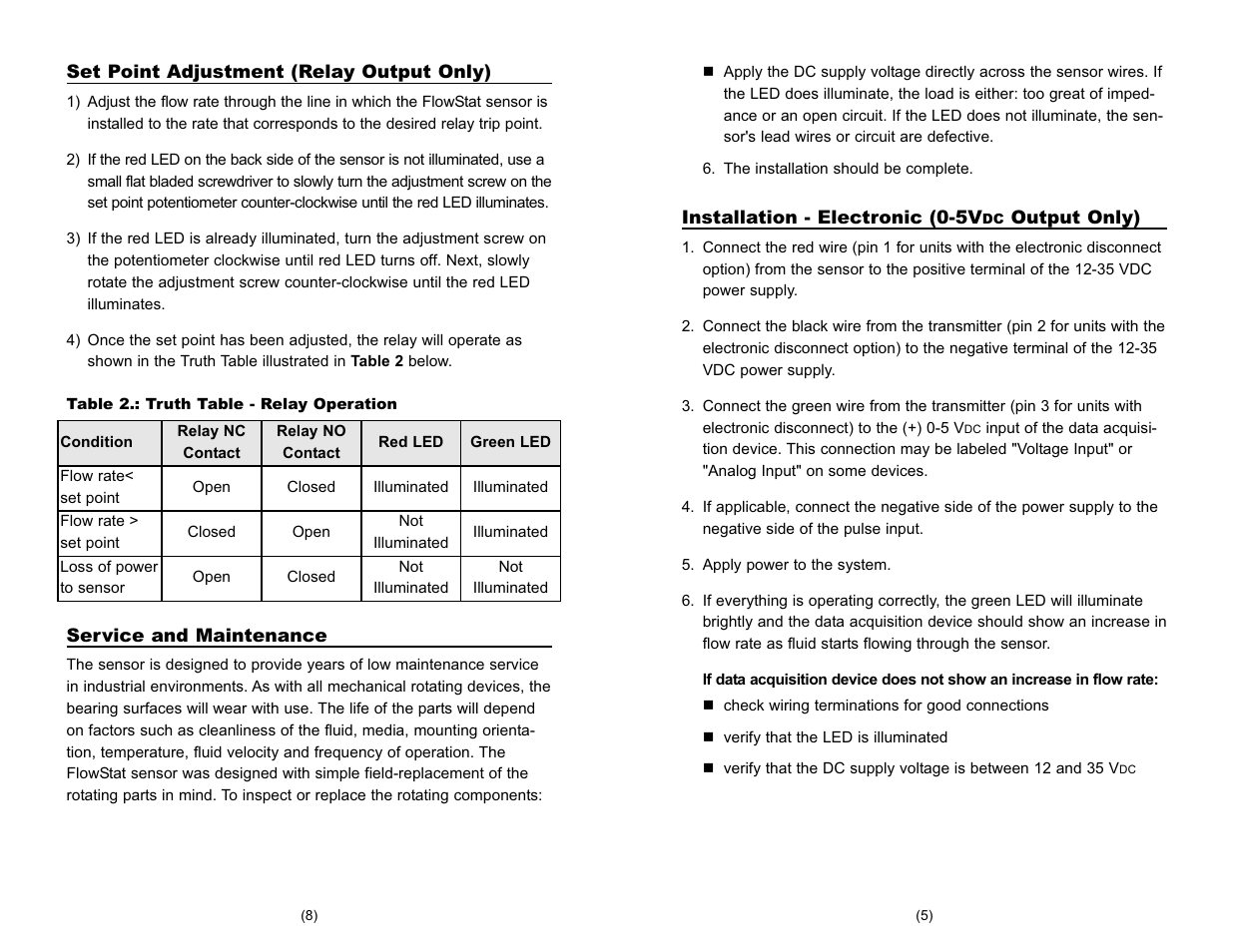 Lake Monitors FlowStat ES Sensor (Plastic) User Manual | Page 5 / 6