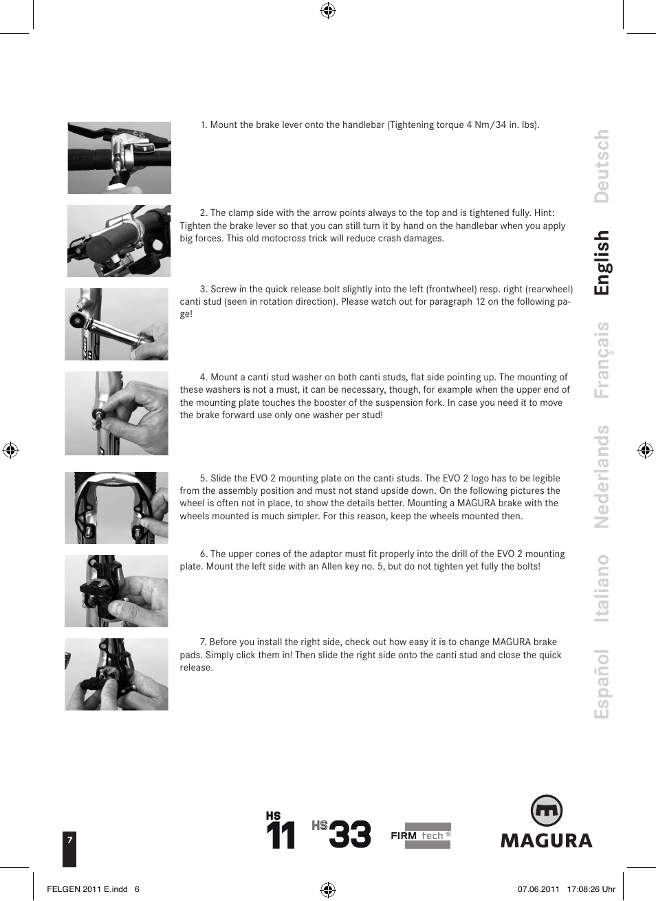 MAGURA HS33 (2013) User Manual | Page 6 / 16