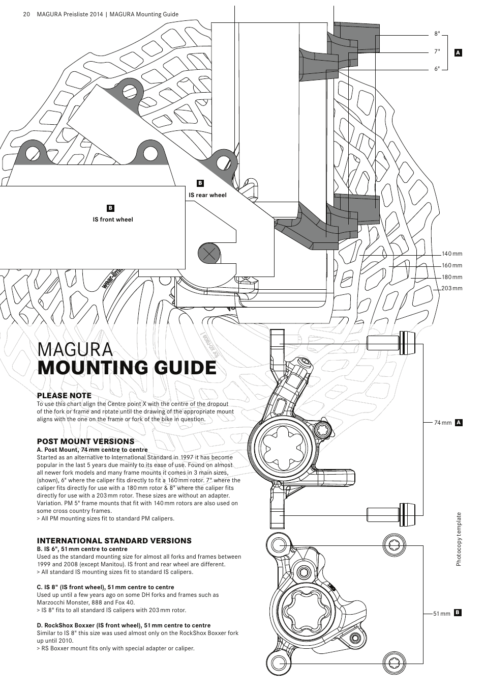 MAGURA MT Series MOUNTING GUIDE User Manual | 1 page