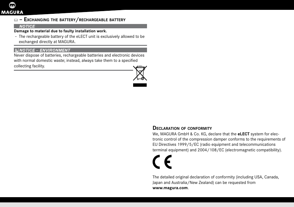 MAGURA eLECT User Manual | Page 7 / 8