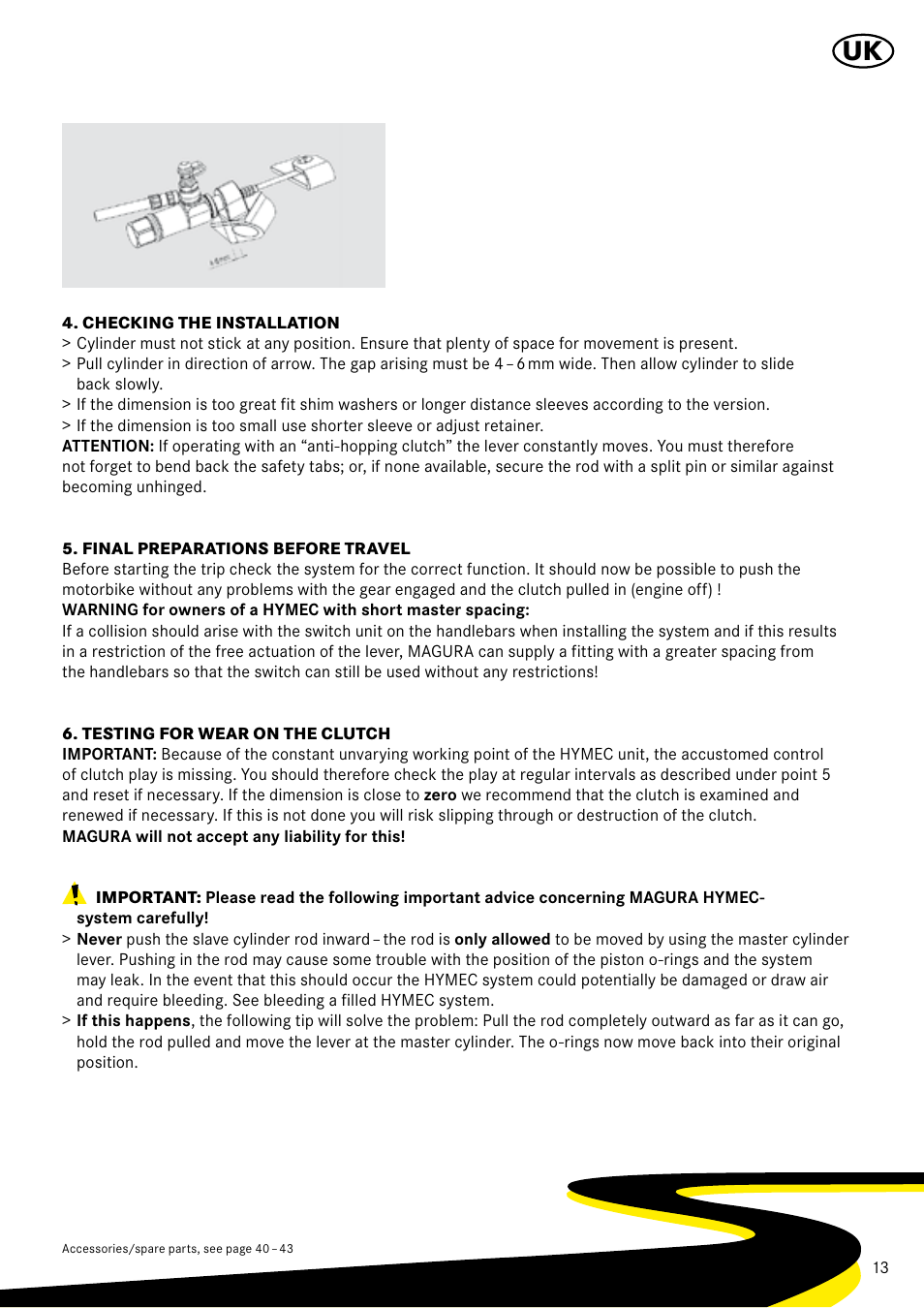 MAGURA HYMEC User Manual User Manual | Page 13 / 44