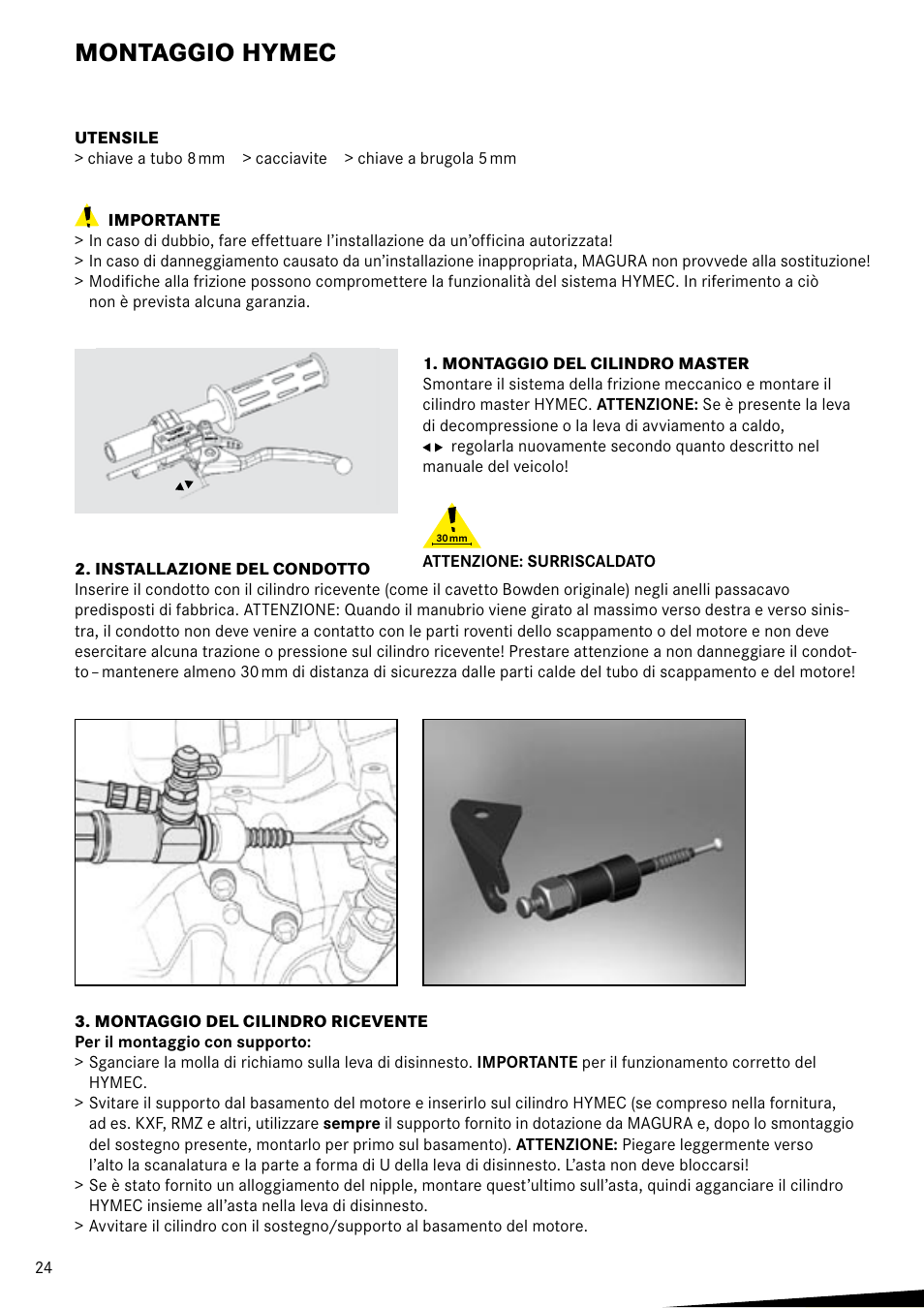 Montaggio hymec | MAGURA HYMEC User Manual User Manual | Page 24 / 44