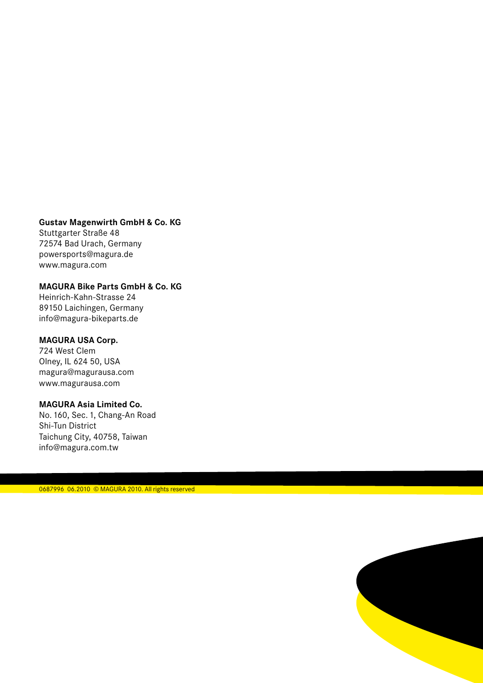 MAGURA HYMEC User Manual User Manual | Page 44 / 44