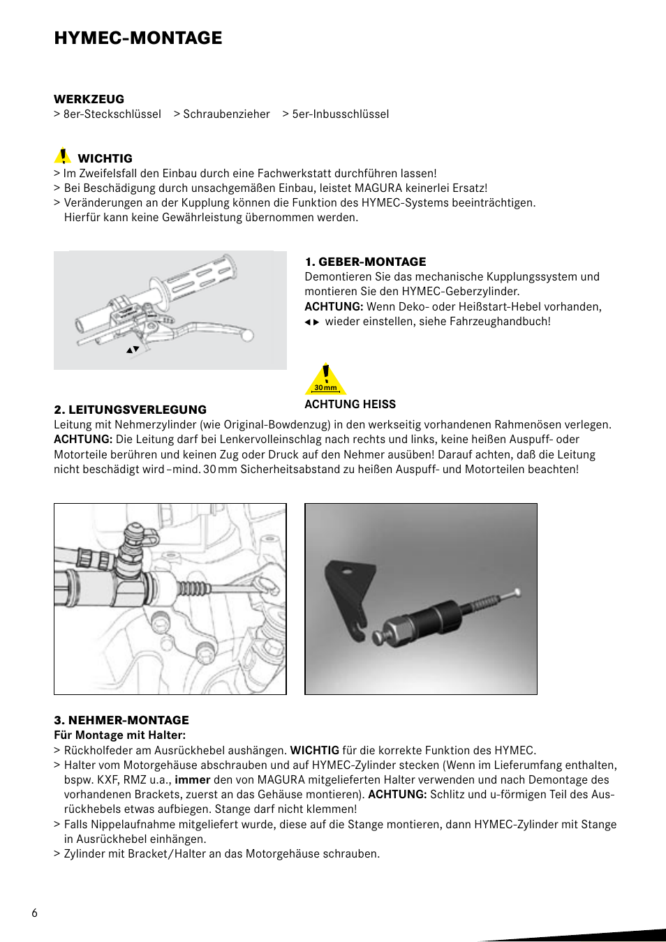 Hymec-montage | MAGURA HYMEC User Manual User Manual | Page 6 / 44