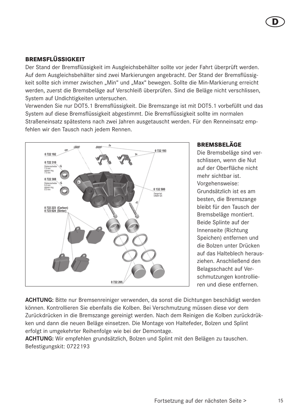 MAGURA RADIAL 195 User Manual | Page 15 / 84