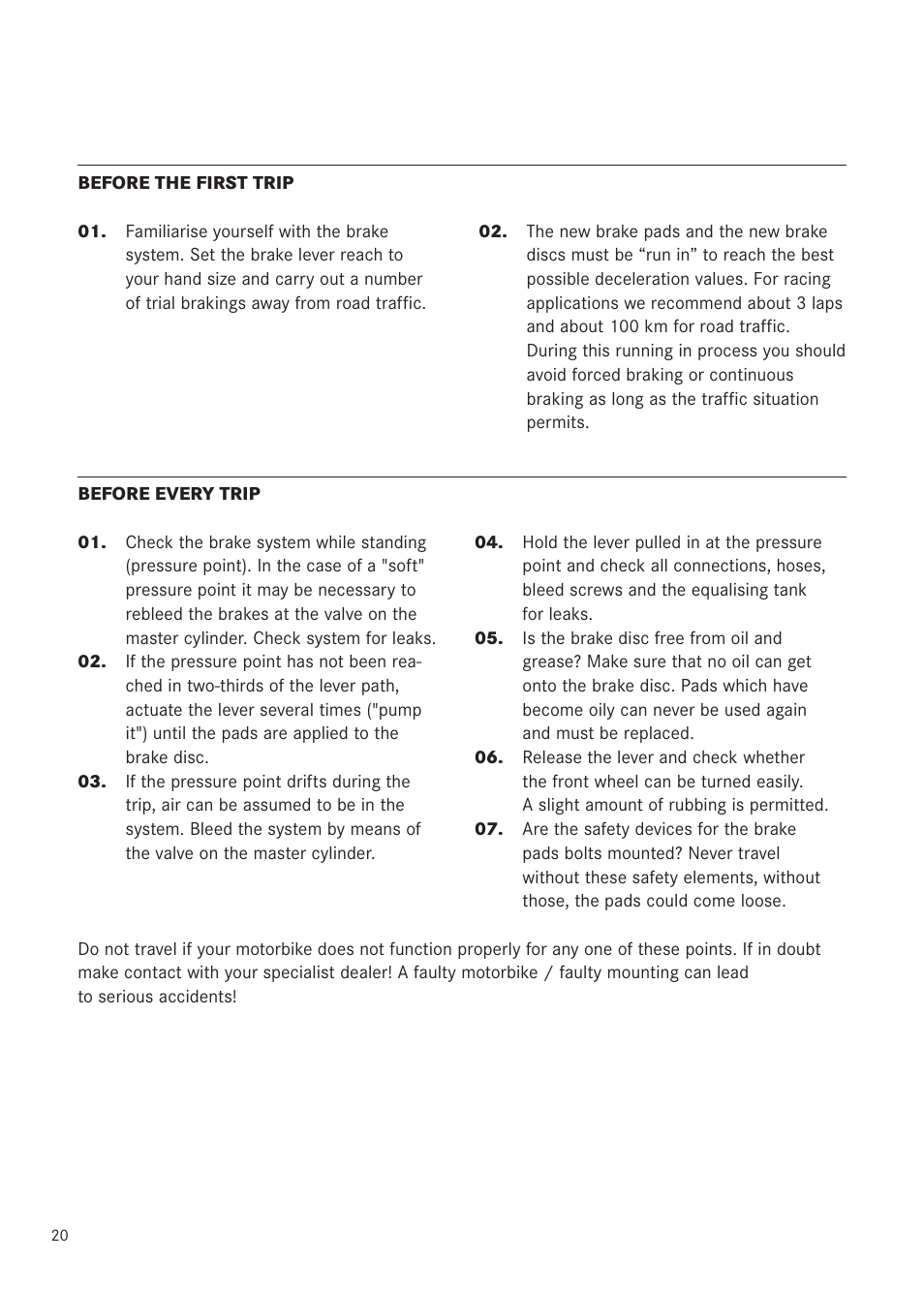 MAGURA RADIAL 195 User Manual | Page 20 / 84