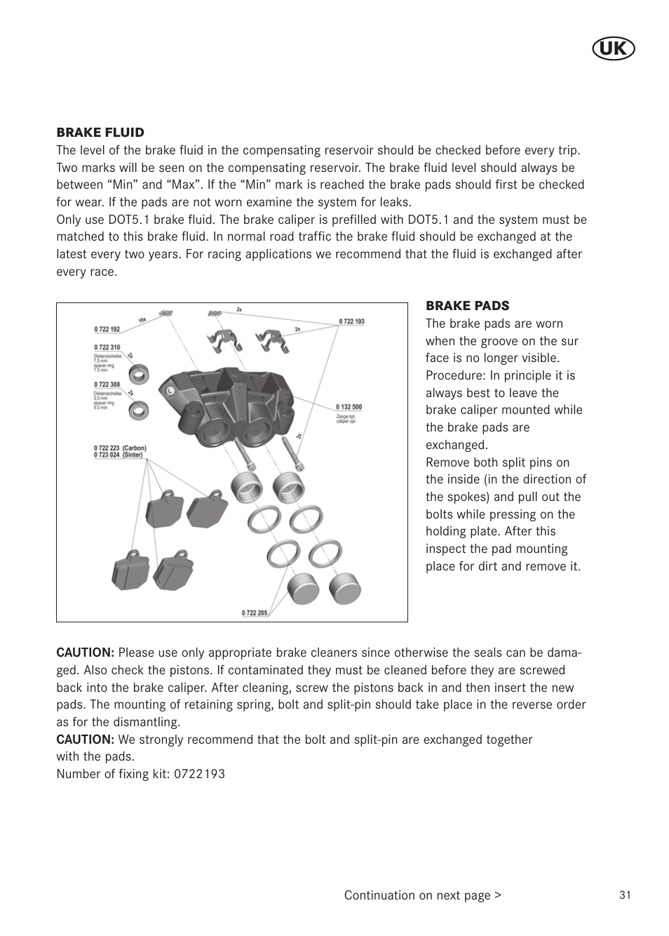 MAGURA RADIAL 195 User Manual | Page 31 / 84