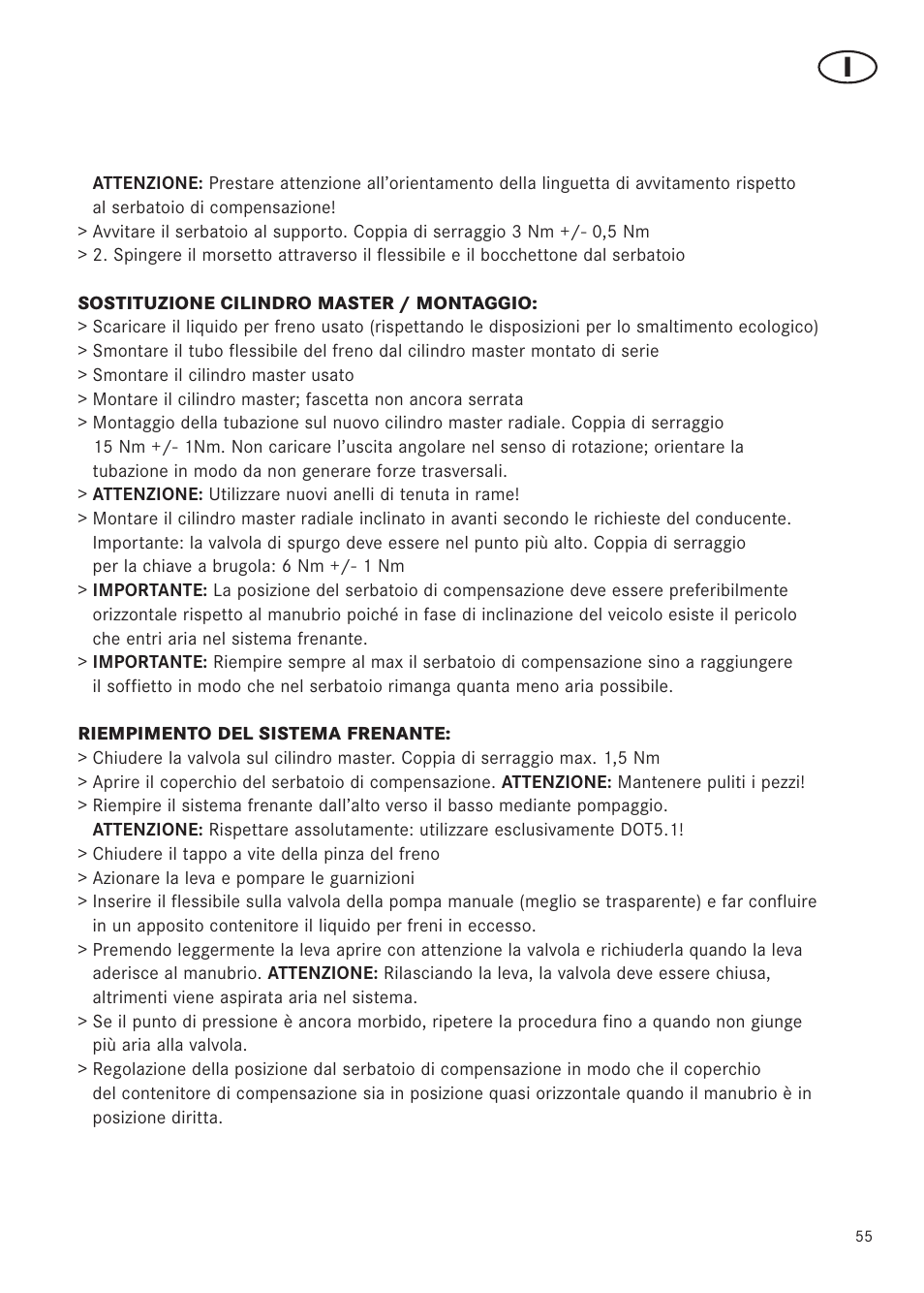 MAGURA RADIAL 195 User Manual | Page 55 / 84