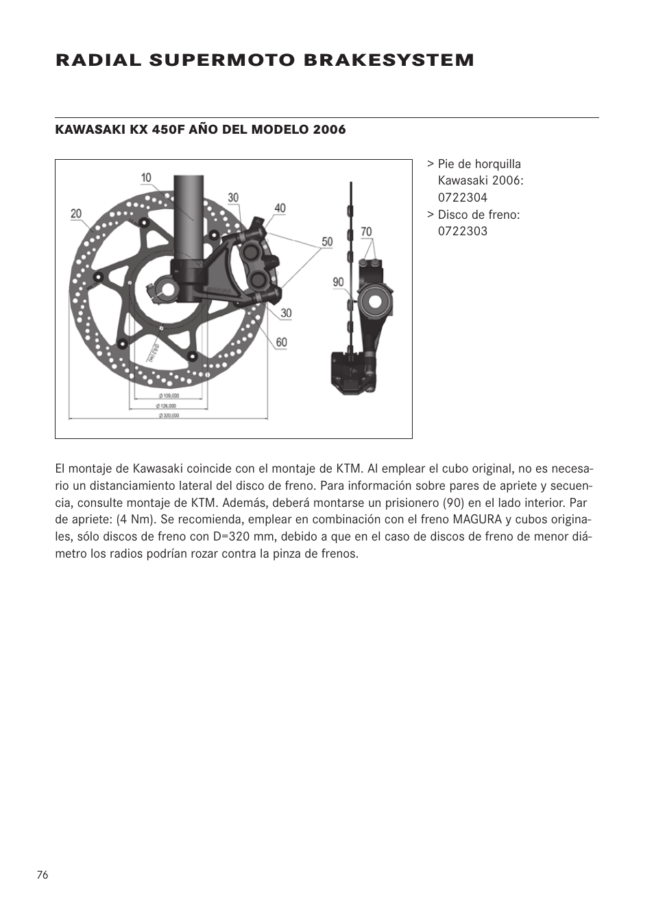 Radial supermoto brakesystem | MAGURA RADIAL 195 User Manual | Page 76 / 84