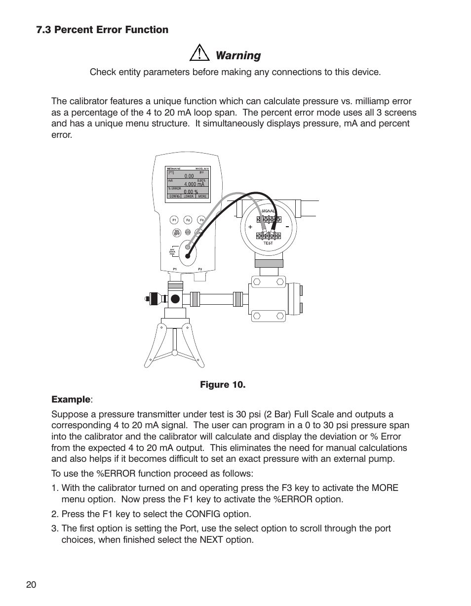 Warning | Martel Electronics BetaGauge 321A-Ex User Manual | Page 22 / 32