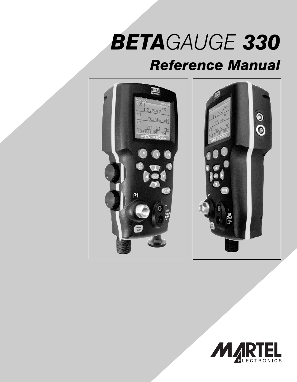 Martel Electronics BetaGauge 330 User Manual | 48 pages