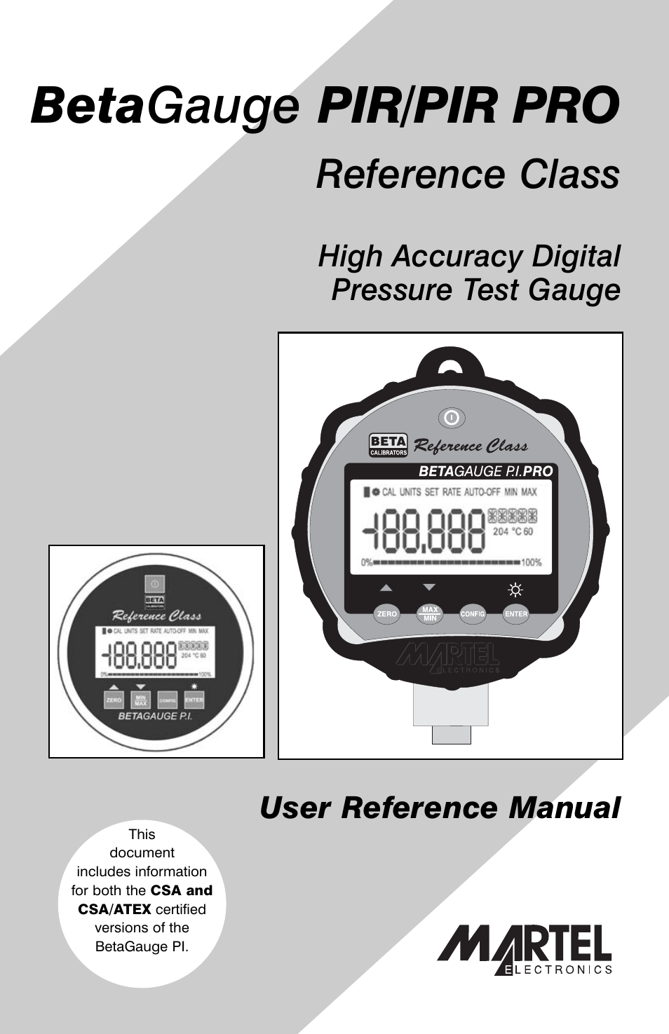 Martel Electronics BetaGauge PIR PRO User Manual | 24 pages