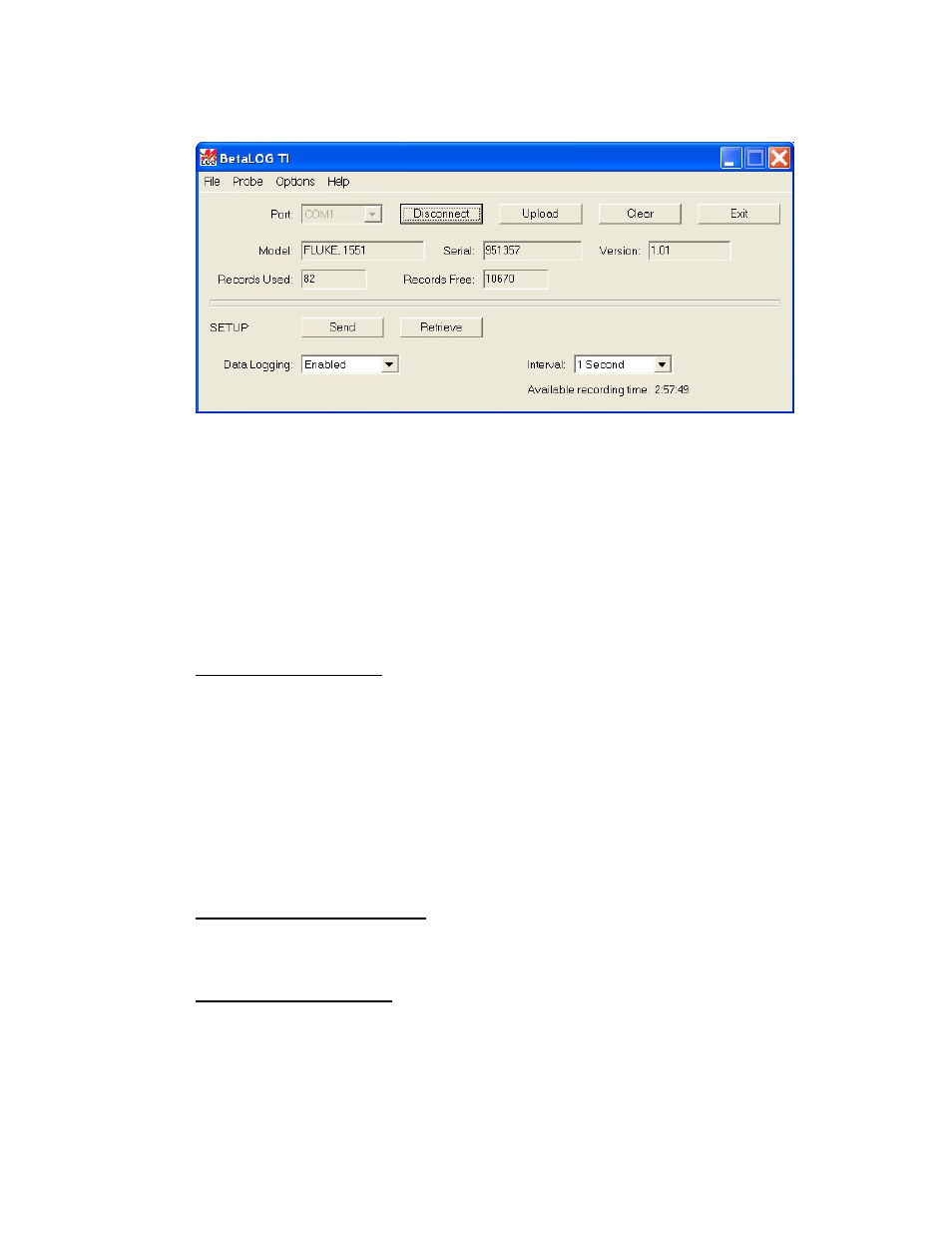 3 main display | Martel Electronics BetaLOG-TI User Manual | Page 8 / 16