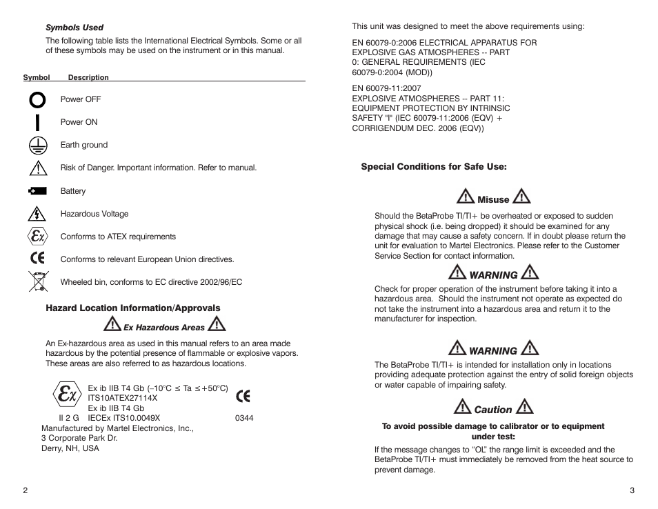 Martel Electronics BetaProbe TI/TI+ User Manual | Page 3 / 9