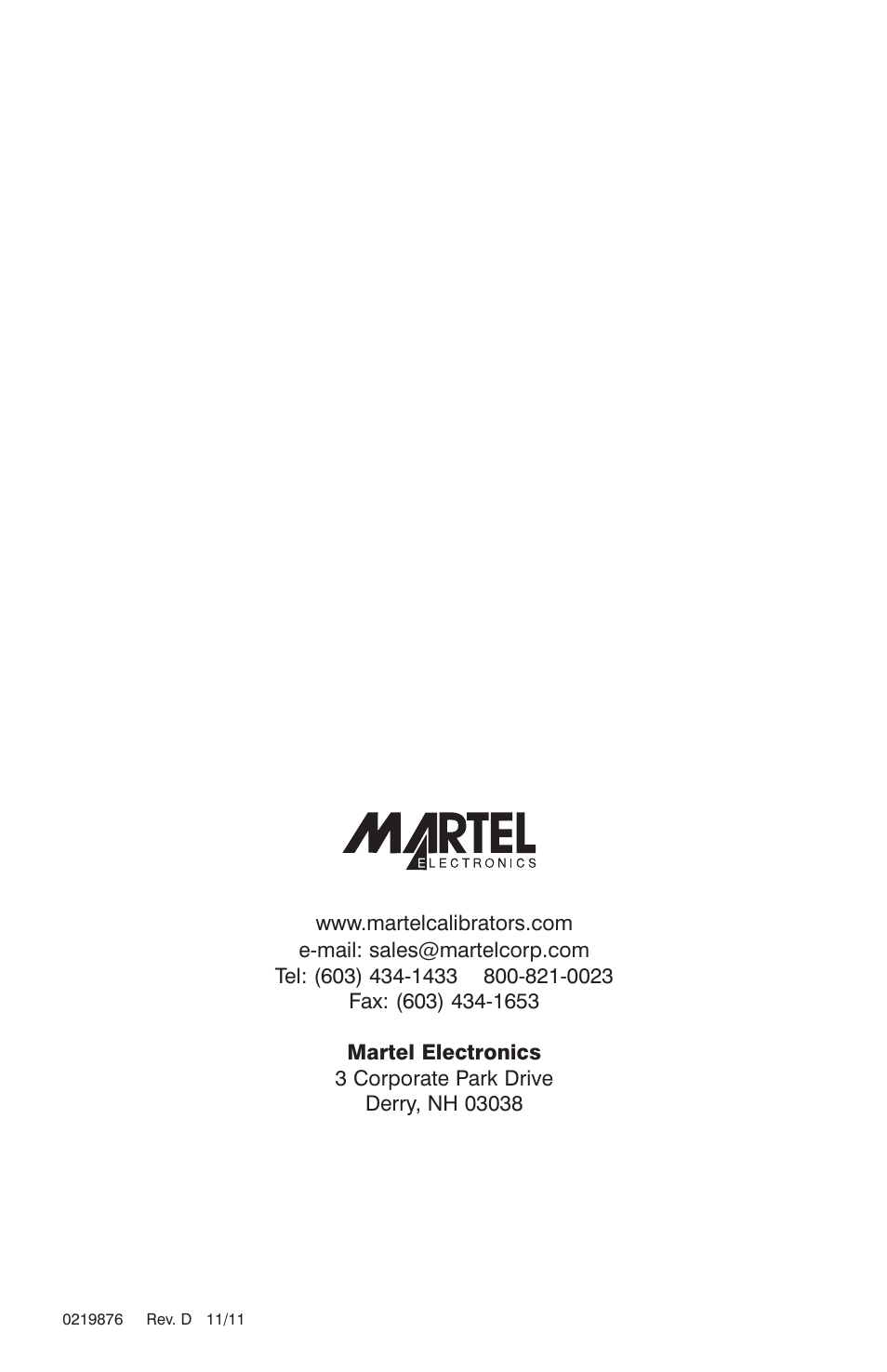 Martel Electronics BetaProbe TI/TI+ User Manual | Page 9 / 9