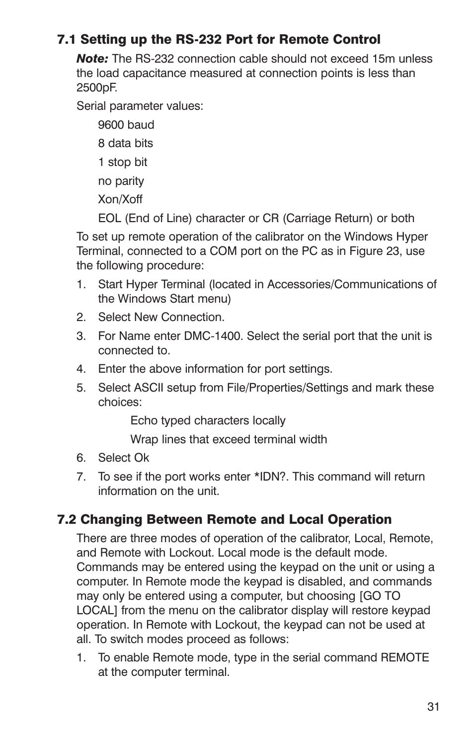 Martel Electronics DMC1410 User Manual | Page 33 / 108