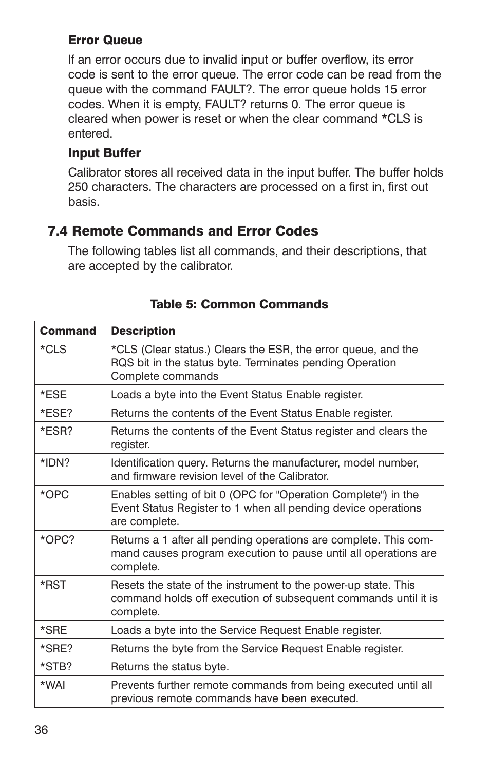 4 remote commands and error codes | Martel Electronics DMC1410 User Manual | Page 38 / 108