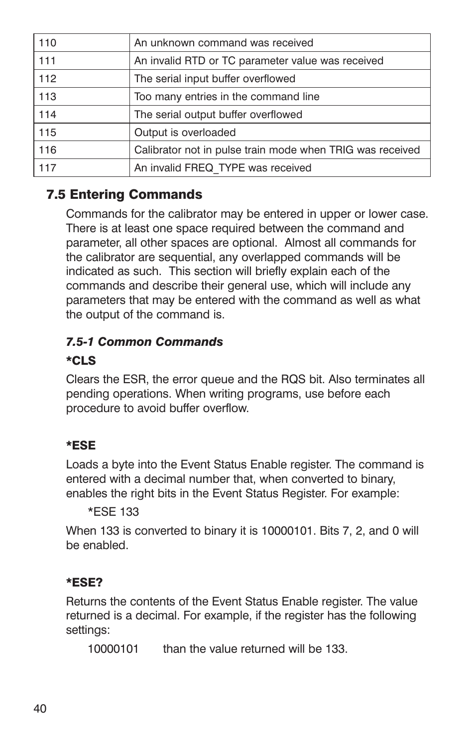 5 entering commands | Martel Electronics DMC1410 User Manual | Page 42 / 108