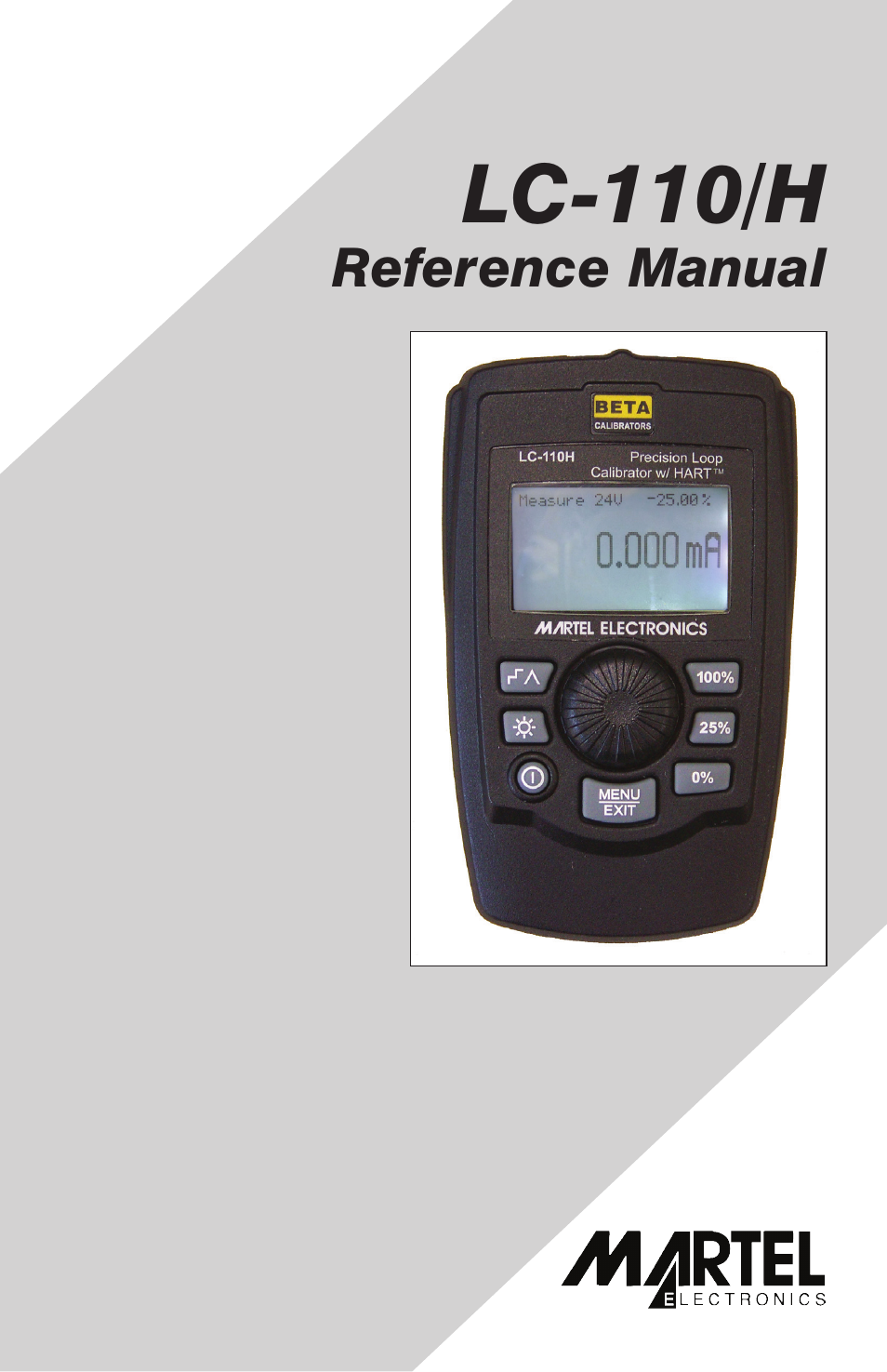 Martel Electronics LC-110/H User Manual | 50 pages