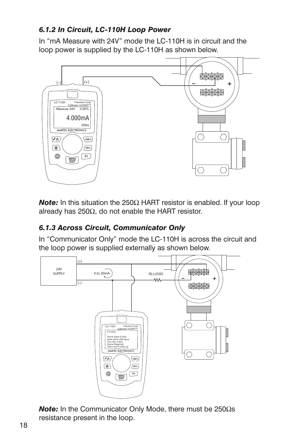 000ma | Martel Electronics LC-110/H User Manual | Page 20 / 50