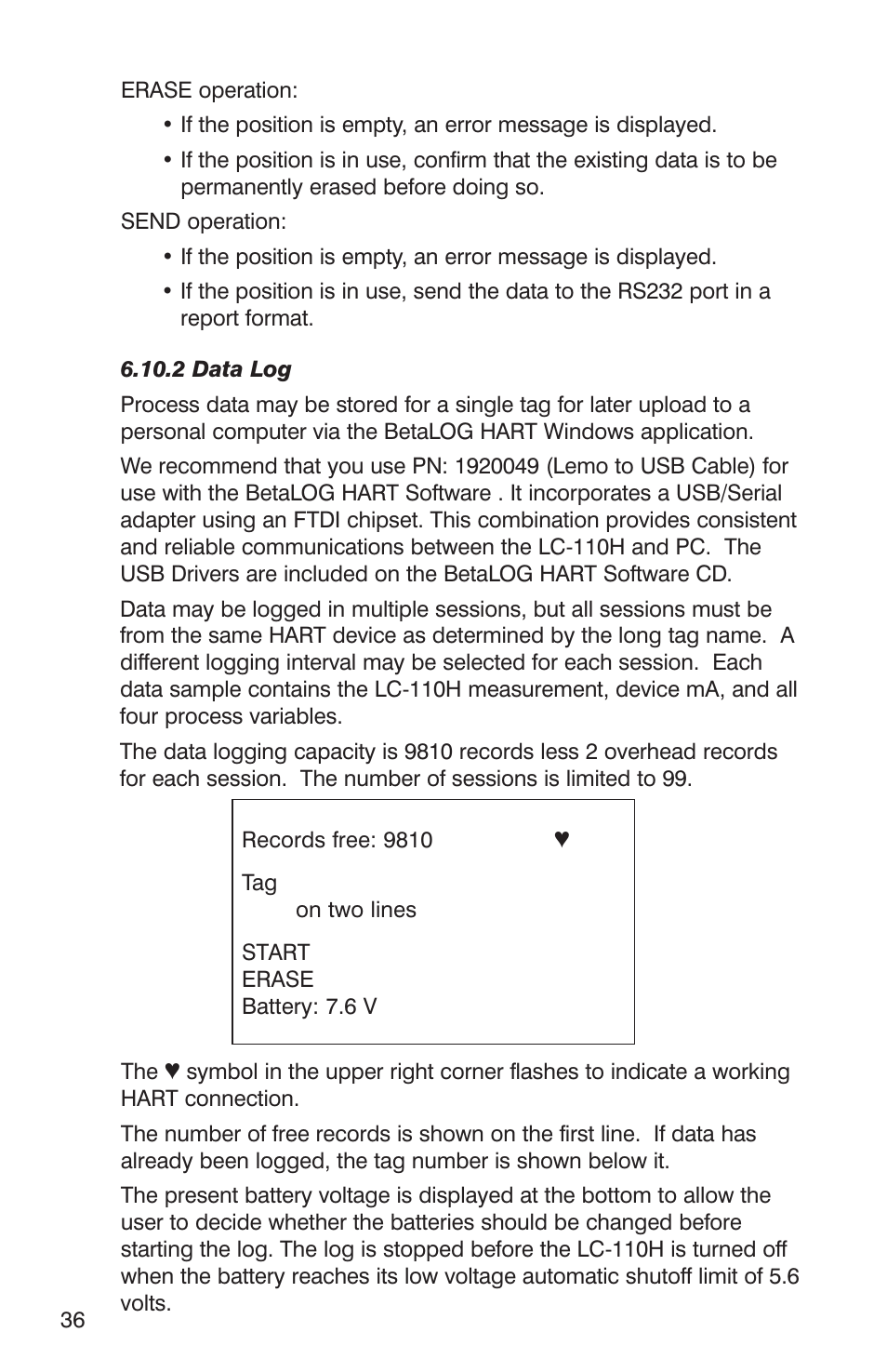 Martel Electronics LC-110/H User Manual | Page 38 / 50