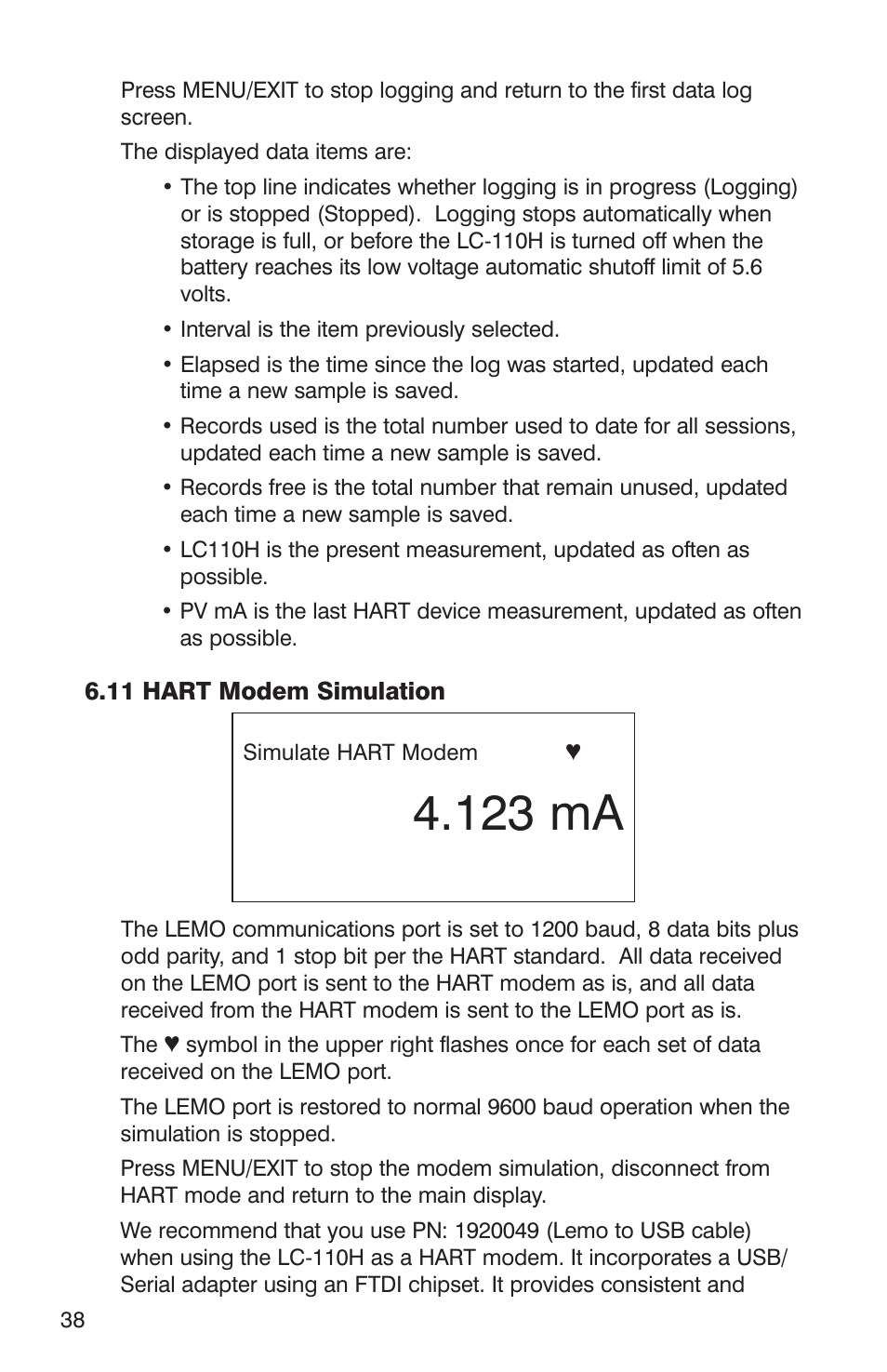 123 ma | Martel Electronics LC-110/H User Manual | Page 40 / 50