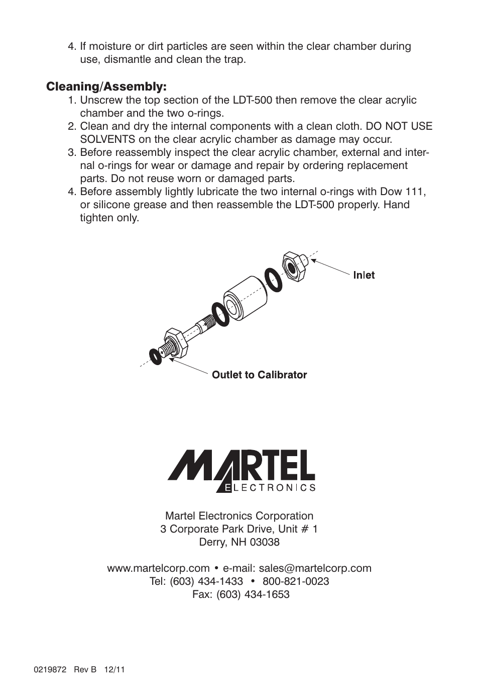 Martel Electronics BETA LDT-500 User Manual | Page 2 / 2