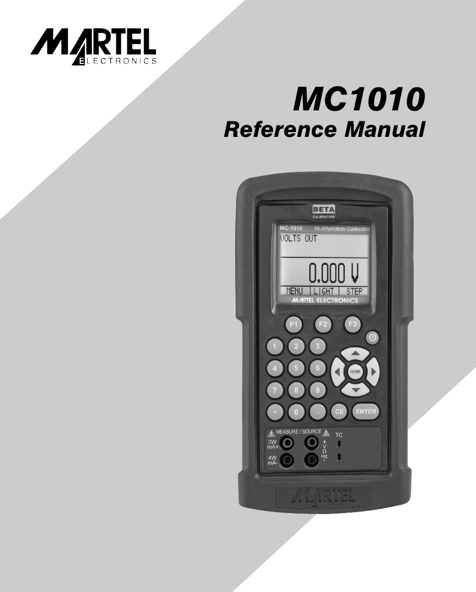 Martel Electronics MC1010 User Manual | 46 pages