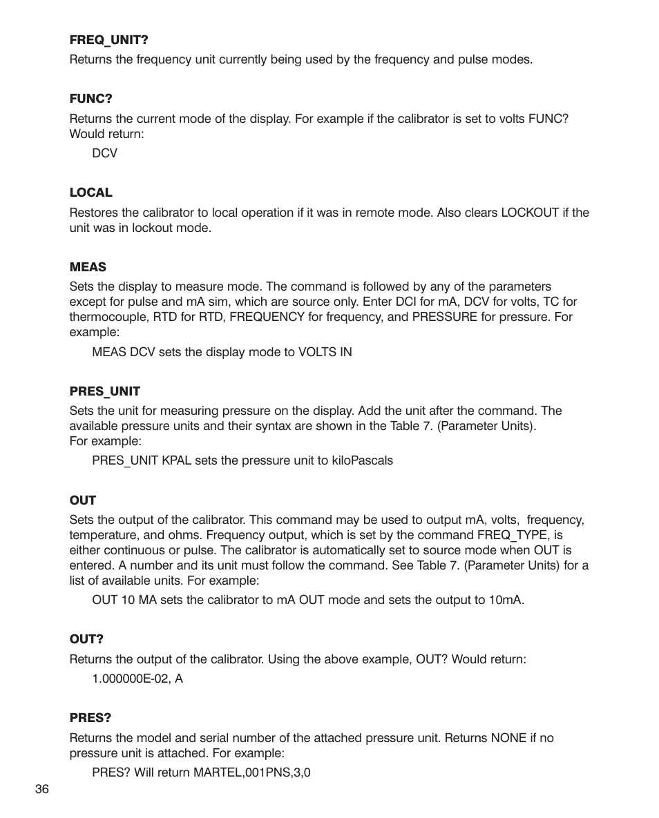 Martel Electronics MC1010 User Manual | Page 36 / 46