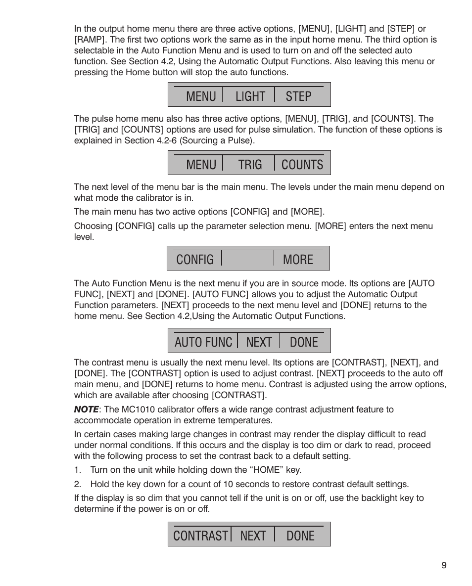 Config more | Martel Electronics MC1010 User Manual | Page 9 / 46