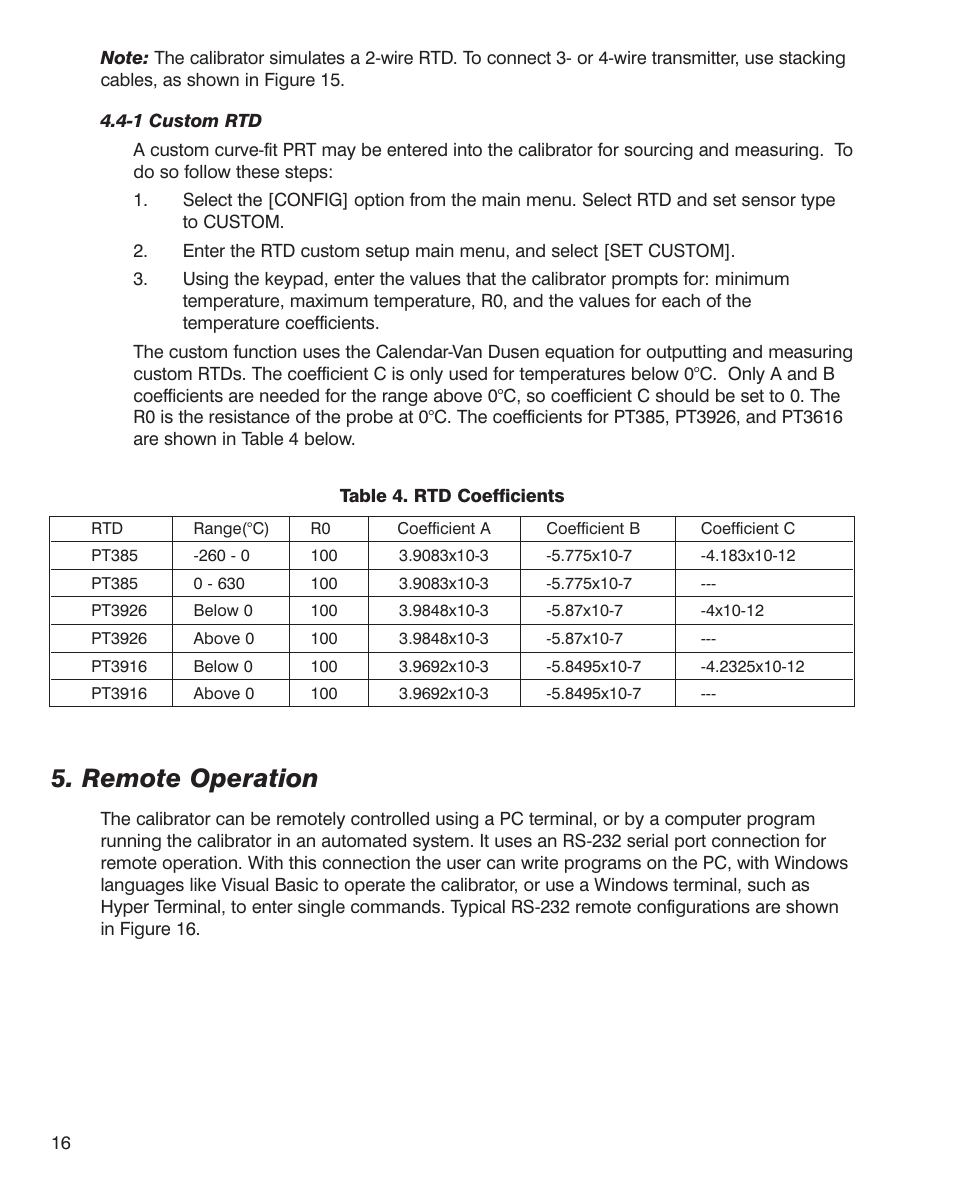 Remote operation | Martel Electronics PTC8010 User Manual | Page 16 / 36