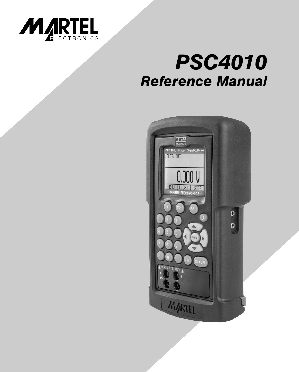 Martel Electronics PSC4010 User Manual | 36 pages