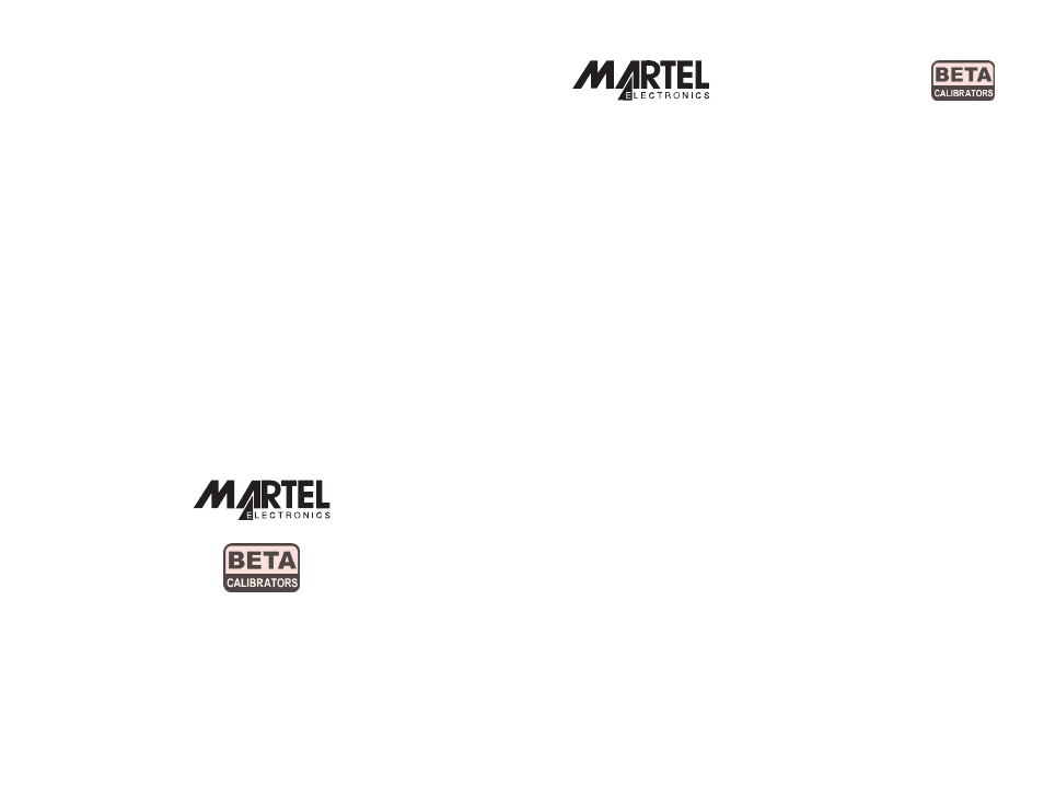 Martel Electronics MECP500 User Manual | 2 pages