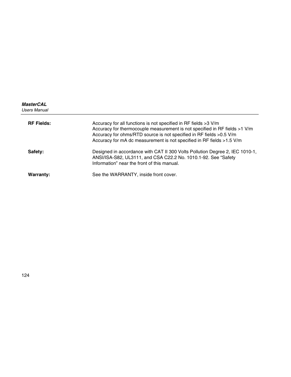 Martel Electronics MasterCAL User Manual | Page 134 / 140