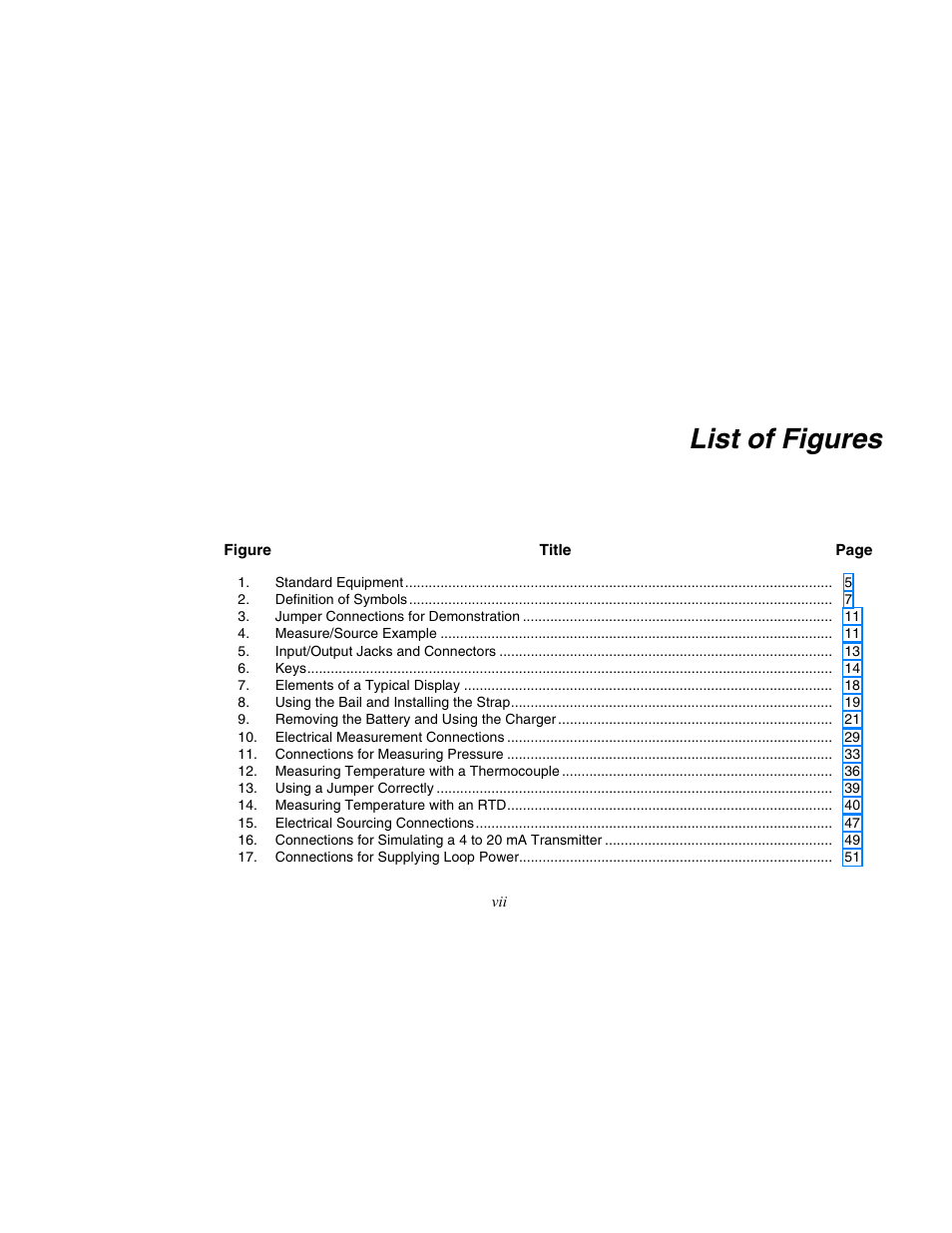 List of figures | Martel Electronics MasterCAL User Manual | Page 9 / 140