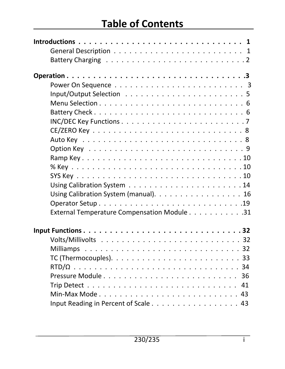 Martel Electronics 235 User Manual | Page 3 / 106