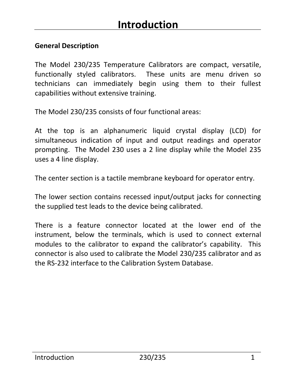 Introduction | Martel Electronics 235 User Manual | Page 6 / 106