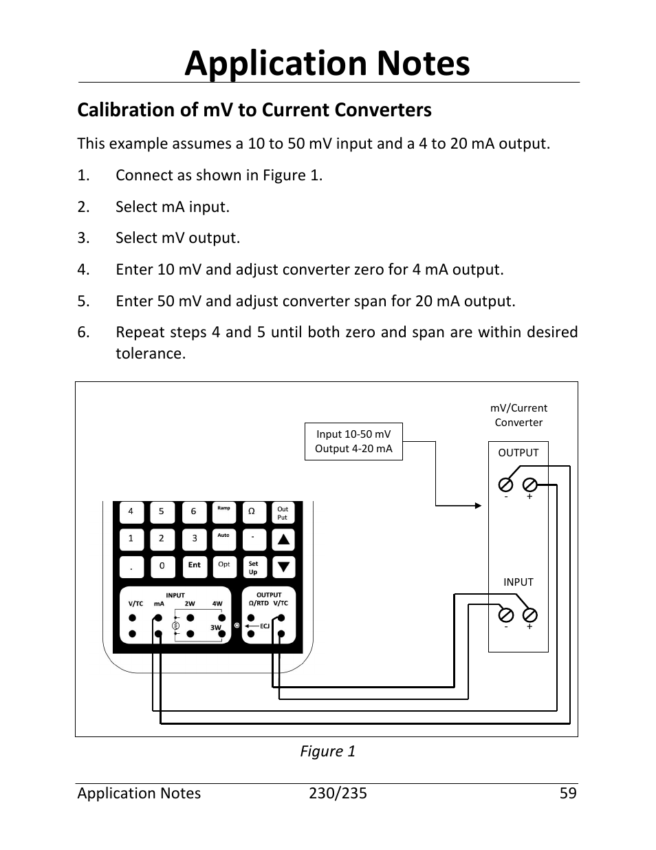 Calibration of mv to current converters | Martel Electronics 235 User Manual | Page 64 / 106