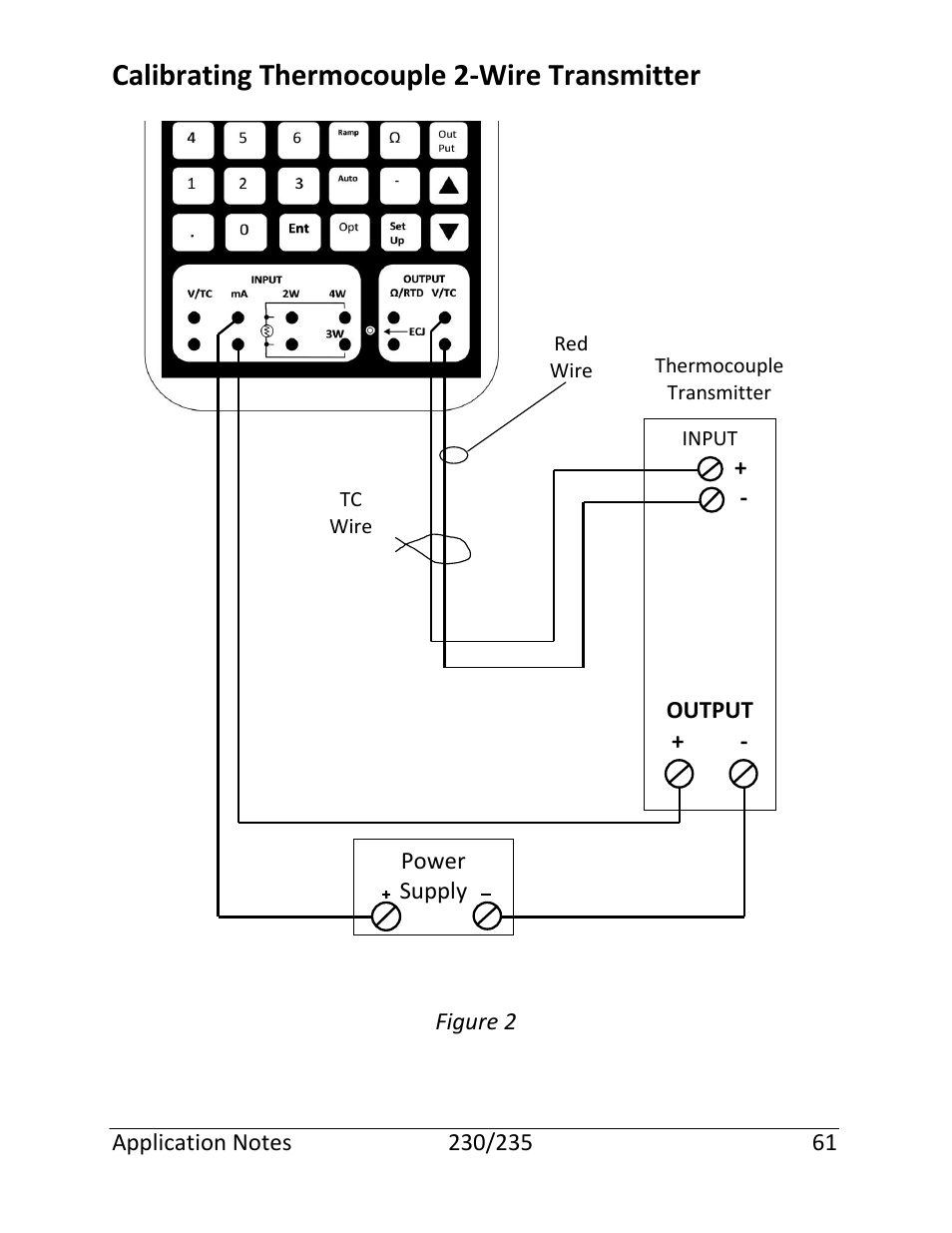 Calibrating thermocouple 2-wire transmitter | Martel Electronics 235 User Manual | Page 66 / 106
