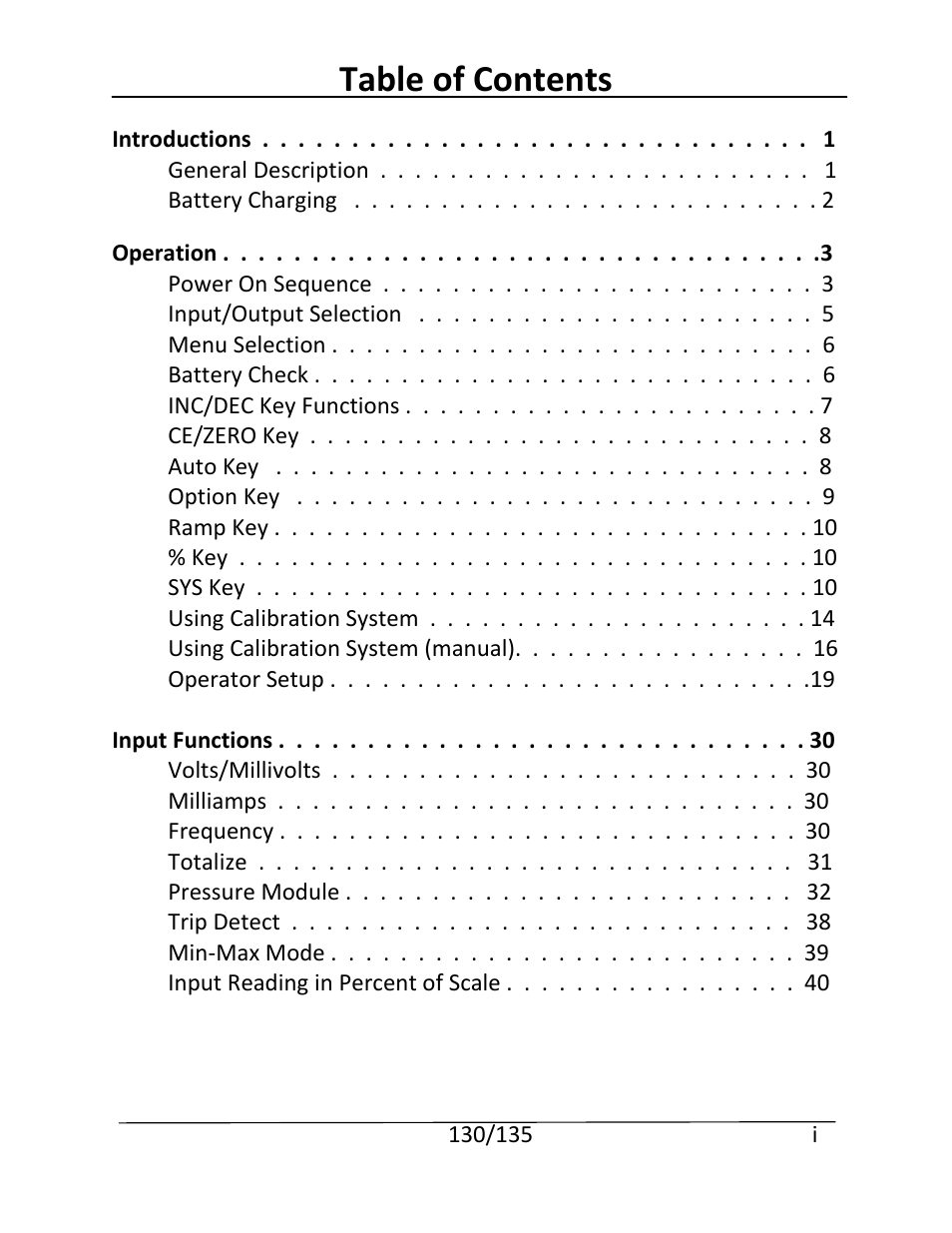 Martel Electronics 135 User Manual | Page 3 / 85