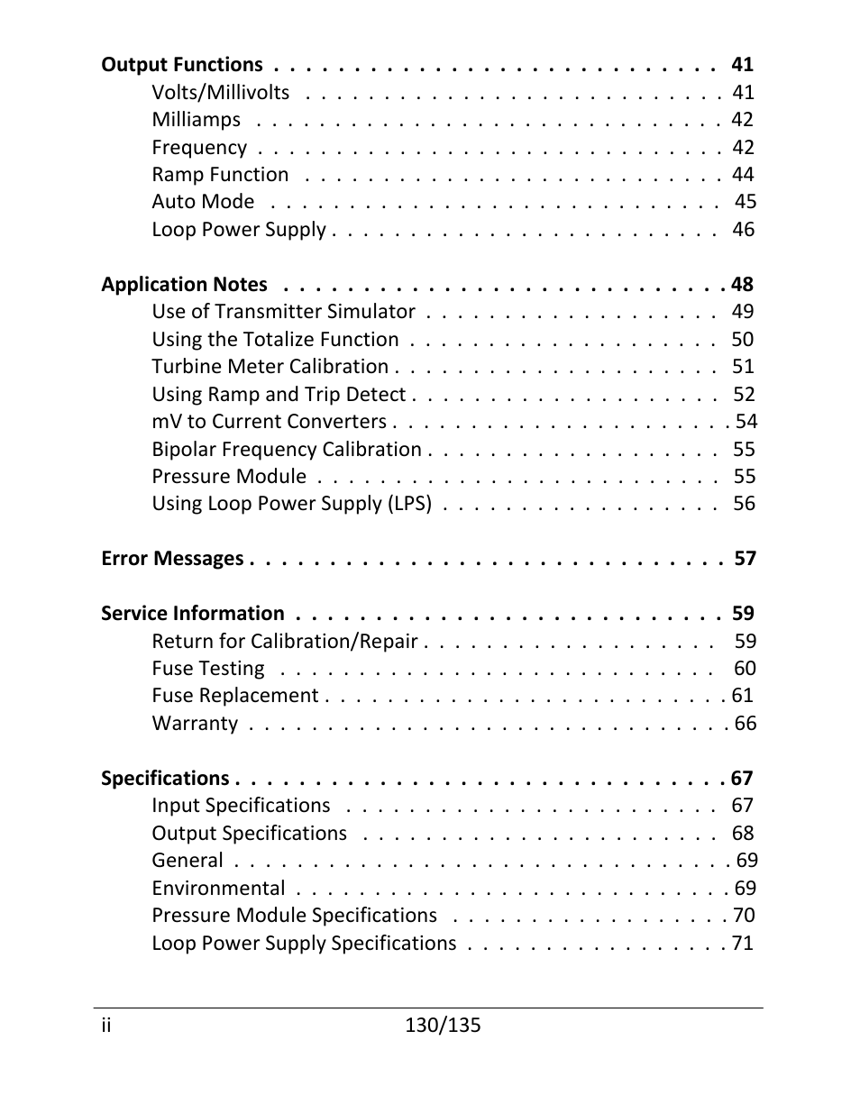 Martel Electronics 135 User Manual | Page 4 / 85