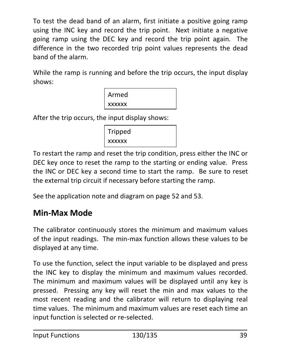 Min-max mode | Martel Electronics 135 User Manual | Page 43 / 85