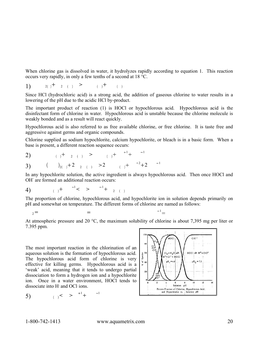 Application information, Chlorine chemistry, Chlorine and the effect of ph | Metex 8760CLP Total Free Chlorine & pH Analyzer User Manual | Page 20 / 71