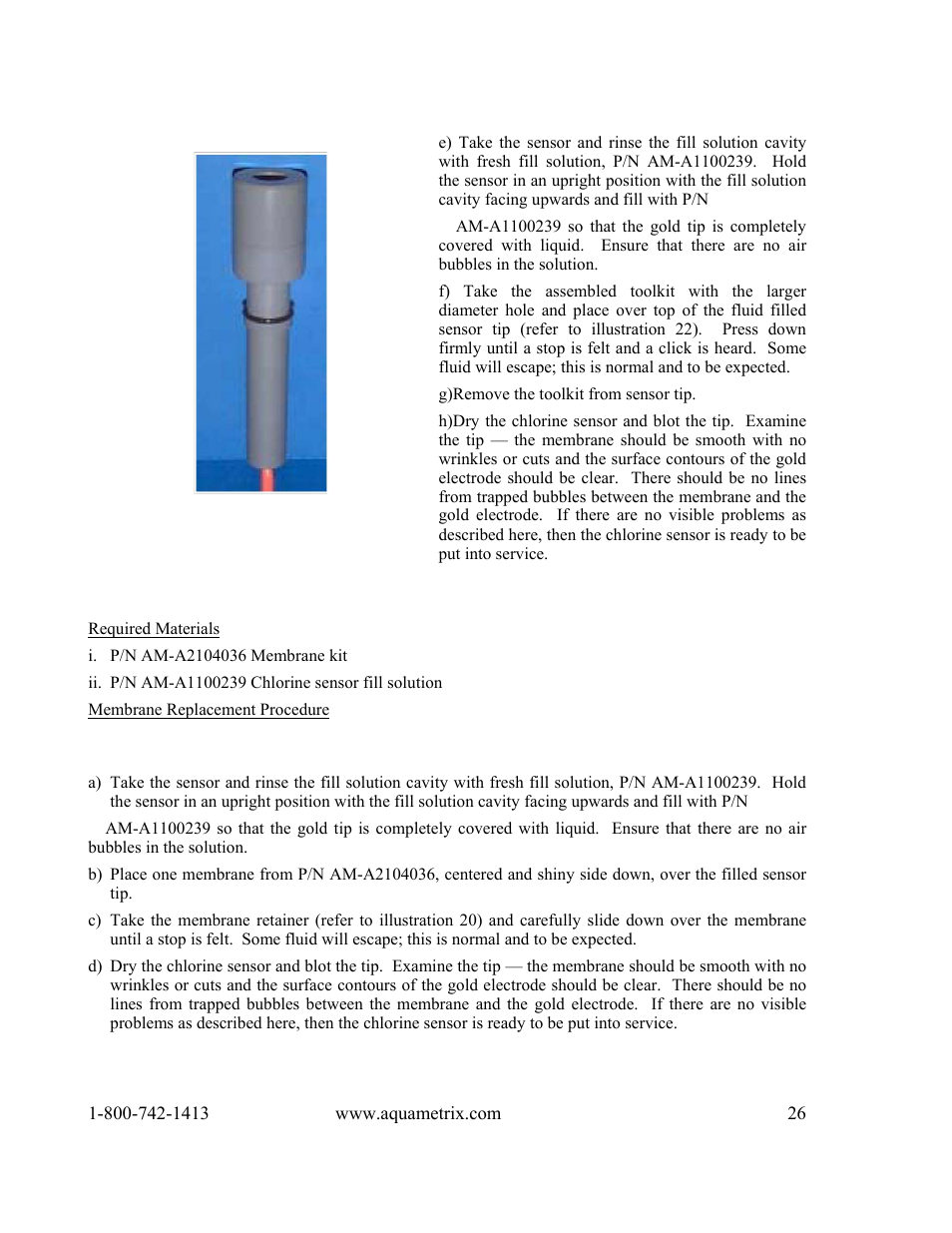 Metex 8760CLP Total Free Chlorine & pH Analyzer User Manual | Page 26 / 71