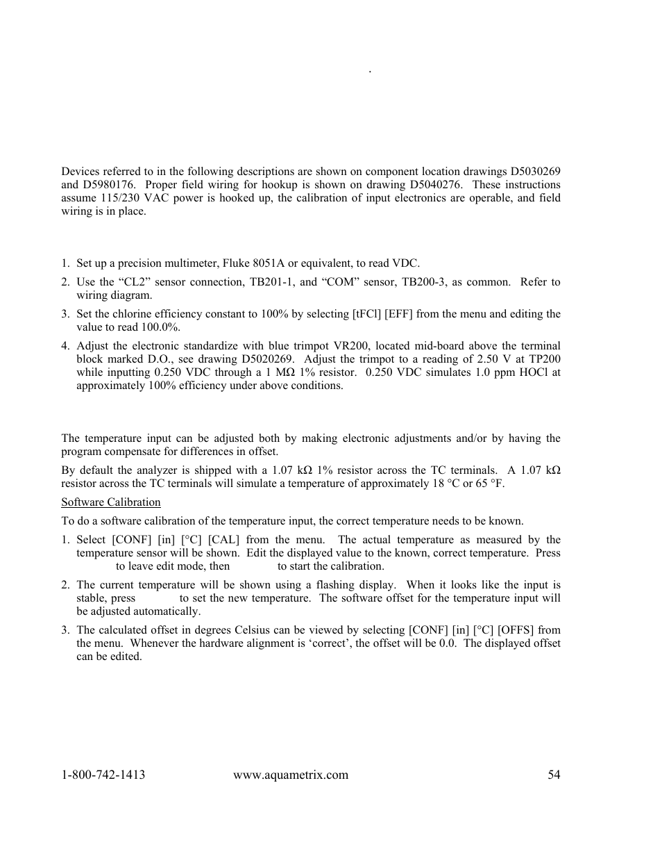 Troubleshooting | Metex 8760CLP Total Free Chlorine & pH Analyzer User Manual | Page 54 / 71