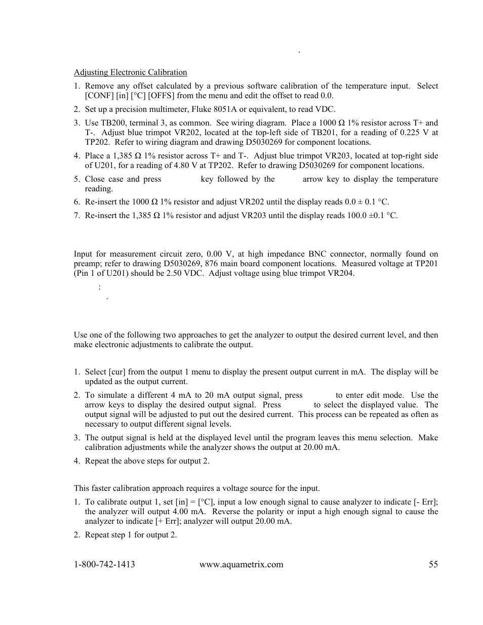 Metex 8760CLP Total Free Chlorine & pH Analyzer User Manual | Page 55 / 71